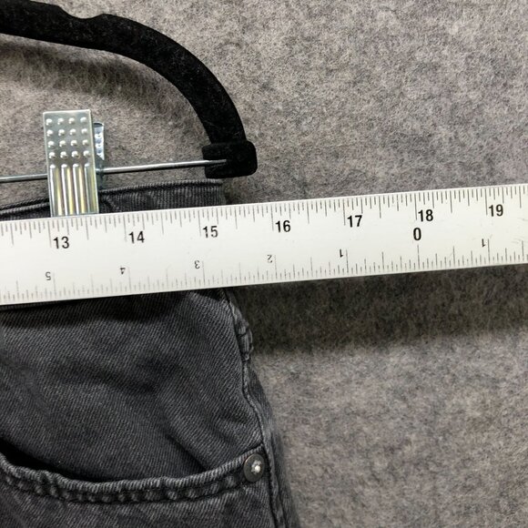 H&M Youth Teens 18 Loose Ample Denim Shorts Black Relaxed High Rise Girls - Picture 6 of 11